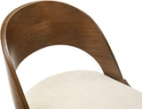 Woodson Mid Century Modern Dining Chair Set of 2 - Elegant Walnut Frame, Comfortable Foam Seat