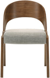 Woodson Mid Century Modern Dining Chair Set of 2 - Elegant Walnut Frame, Comfortable Foam Seat