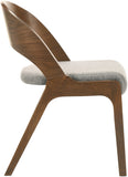 Woodson Mid Century Modern Dining Chair Set of 2 - Elegant Walnut Frame, Comfortable Foam Seat