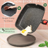 Moss & Stone 11in Nonstick Square Grill Pan
