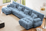 CLOUDIES 173" 4 Seater Sofa with 2 Ottomans