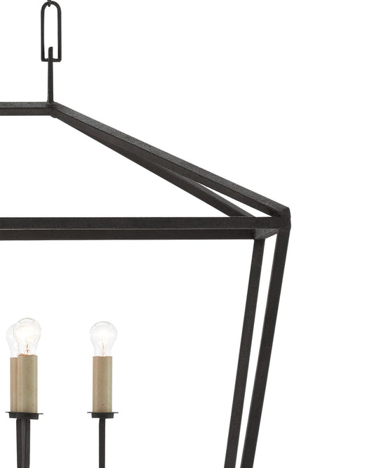Denison Rectangular Black Lantern