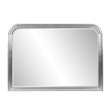 French Philippe Mantel Mirror- Bright Silver Leaf