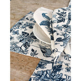French Home Set of 4 Honeysuckle Placemats - Indigo
