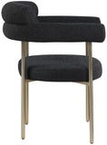 Blake Contemporary Dining Chairs Set of 2 - Stylish Soft Faux Leather and Durable Metal Frame