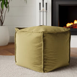 Qivuit Green Square Pouf