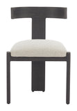 Tiana Dining Chair Black & Beige