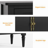Storage Cabinet with 2 Doors & 3 Drawers, Sideboard Cabinet