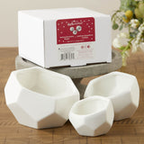 Geometric Ceramic Planter - Small, Medium & Large (Set of 3)