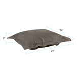 Puff Ottoman Cushion Bella Pewter -Cushion and Cover Only