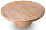 Halton Solid Acacia Wood Dining Table - Stunning Mid Century Design with Rustic Bleached Finish