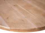 Halton Solid Acacia Wood Dining Table - Stunning Mid Century Design with Rustic Bleached Finish