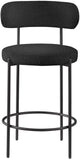 Beacon Stool Set of 2 - Modern Counter Height Stools with Elegant Curved Backs and Sturdy Frame