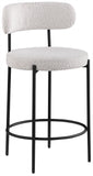 Beacon Stool Set of 2 - Modern Counter Height Stools with Elegant Curved Backs and Sturdy Frame