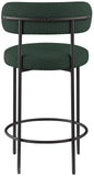 Beacon Stool Set of 2 - Modern Counter Height Stools with Elegant Curved Backs and Sturdy Frame