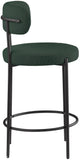 Beacon Stool Set of 2 - Modern Counter Height Stools with Elegant Curved Backs and Sturdy Frame