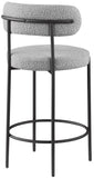Beacon Stool Set of 2 - Modern Counter Height Stools with Elegant Curved Backs and Sturdy Frame