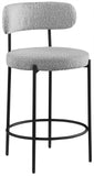 Beacon Stool Set of 2 - Modern Counter Height Stools with Elegant Curved Backs and Sturdy Frame