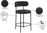 Beacon Stool Set of 2 - Modern Counter Height Stools with Elegant Curved Backs and Sturdy Frame