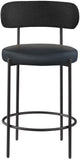 Beacon Stool Set of 2 - Modern Counter Height Stools with Elegant Curved Backs and Sturdy Frame