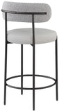 Beacon Stool Set of 2 - Modern Counter Height Stools with Elegant Curved Backs and Sturdy Frame