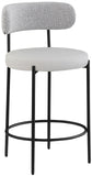 Beacon Stool Set of 2 - Modern Counter Height Stools with Elegant Curved Backs and Sturdy Frame