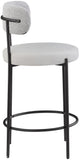 Beacon Stool Set of 2 - Modern Counter Height Stools with Elegant Curved Backs and Sturdy Frame