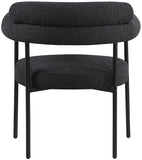 Blake Contemporary Dining Chairs Set of 2 - Stylish Soft Faux Leather and Durable Metal Frame