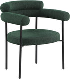 Blake Contemporary Dining Chairs Set of 2 - Stylish Soft Faux Leather and Durable Metal Frame