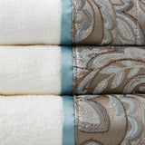 Embroidered Paisley 6-Piece Bath Towel Set, Brown