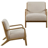 Modern Mid-Century Accent Arm Chair, Light Blue [Set of 2] *