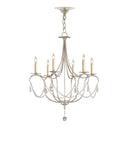 Crystal Lights Small Silver Chandelier