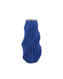 Blue Pleat Medium Vase
