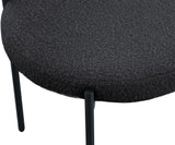 Beacon Boucle Fabric Dining Chair Set - Contemporary Design with Sturdy Iron Frame for Comfort