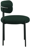 Beacon Boucle Fabric Dining Chair Set - Contemporary Design with Sturdy Iron Frame for Comfort