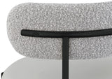 Beacon Boucle Fabric Dining Chair Set - Contemporary Design with Sturdy Iron Frame for Comfort