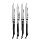 Goyon-Chazeau, Set of 4, Ebony Wood Laguiole Steak Knives
