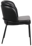Jagger Contemporary Dining Chair Set of 2 with Soft Cushioning and Stylish Brushed Gold Legs
