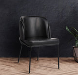 Jagger Contemporary Dining Chair Set of 2 with Soft Cushioning and Stylish Brushed Gold Legs