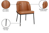 Jagger Contemporary Dining Chair Set of 2 with Soft Cushioning and Stylish Brushed Gold Legs
