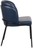 Jagger Contemporary Dining Chair Set of 2 with Soft Cushioning and Stylish Brushed Gold Legs