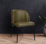Jagger Contemporary Dining Chair Set of 2 with Soft Cushioning and Stylish Brushed Gold Legs