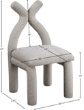 Xena Accent Chair – Luxurious Boucle Fabric, Solid Wood Frame, Contemporary Design for Elegant Spaces