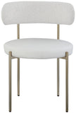 Beacon Boucle Fabric Dining Chair Set - Contemporary Design with Sturdy Iron Frame for Comfort