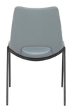 Desi Armless Dining Chair (Set of 2) Azure Gray