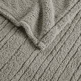Sherpa Heated Bedding Blanket, Grey