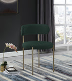 Beacon Boucle Fabric Dining Chair Set - Contemporary Design with Sturdy Iron Frame for Comfort