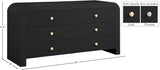 Artisto Contemporary Dresser with Rich Ash Veneer Finish and Versatile Handle Options for Storage
