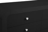 Artisto Contemporary Dresser with Rich Ash Veneer Finish and Versatile Handle Options for Storage