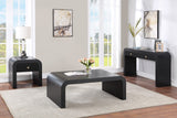 Artisto Elegant Ash Veneer Contemporary End Table with Stylish Storage & Dual Handle Options